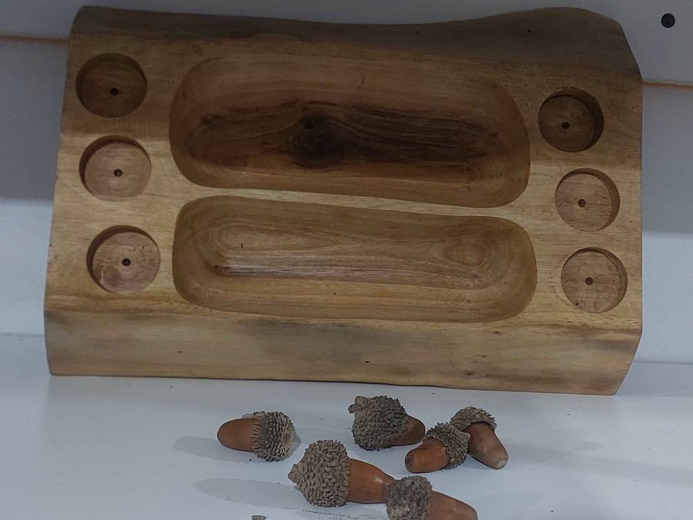 اردو خوری با چوب گردو دست ساز